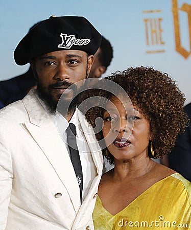 LaKeith Stanfield and Alfre Woodard Editorial Stock Photo