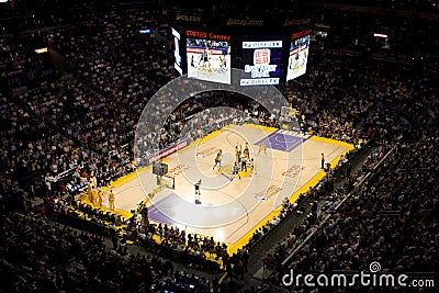 Lakers Spurs Editorial Stock Photo