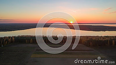 The lakes Beloye and Naroch in Belarus Stock Photo