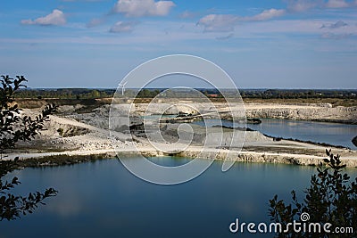 Lakes and limestone Stock Photo