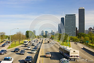 Lakeshore Drive Stock Photo