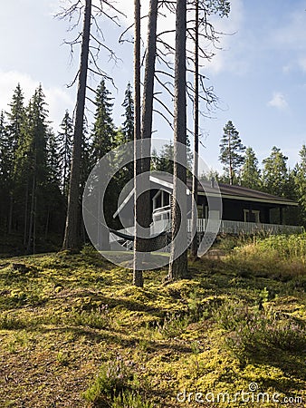 Lakeside House - Finland Stock Photo