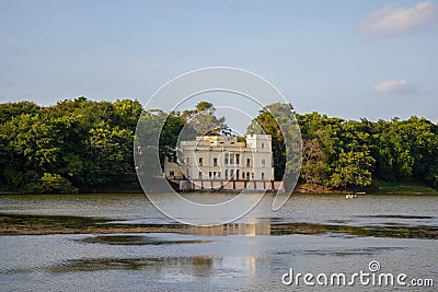 A Lakeside Palace Stock Photo