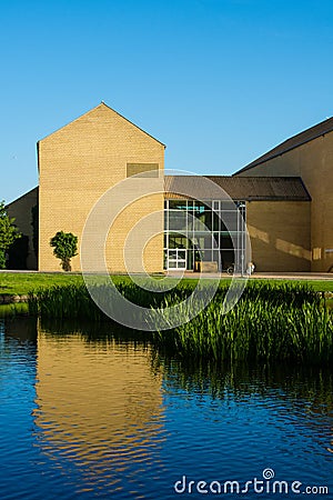 Lakeside theatre, Aarhus University, Denmark Stock Photo