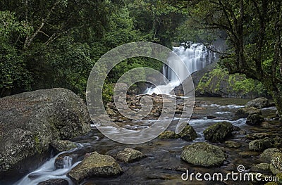 Lakkom water falls or Lakkam waterfalls, Idukki district of Kerala Stock Photo