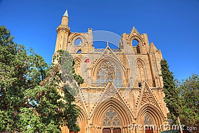 Lala Mustafa Pasha Mosque in Famagusta Stock Photo