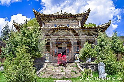 Qinghai Arou Temple Editorial Stock Photo
