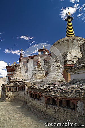 Lamayuru buddhist monastery in Ladakh Stock Photo