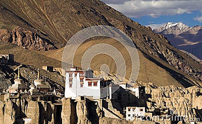 Lamayuru buddhist monastery in Ladakh Stock Photo