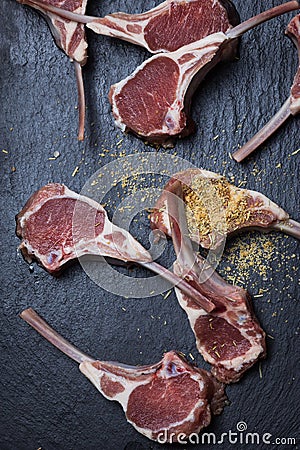 Lamb Chop Stock Photo