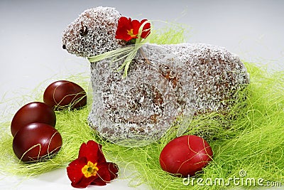 Lamb coconut cake Stock Photo