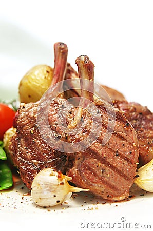 Lamb Cutlets Stock Photo