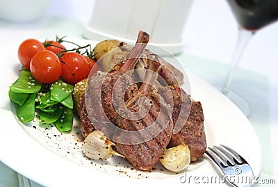 Lamb Cutlets Stock Photo