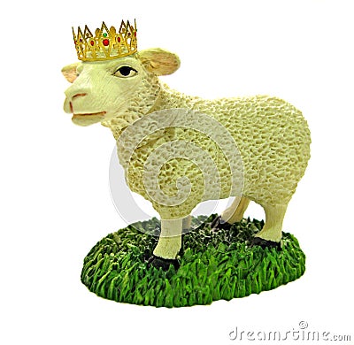 The lamb of God and king Christ Jesus Stock Photo