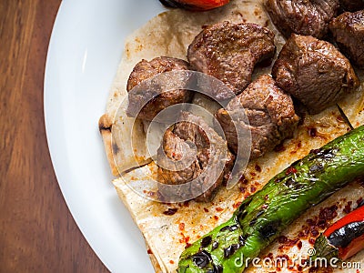 Lamb kebabs Stock Photo