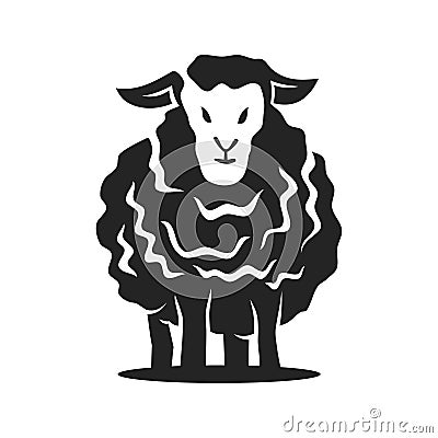 Lamb Logo template Isolated. Brand Identity. Icon Abstract Vector graphic Vector Illustration