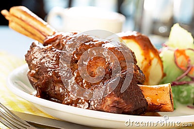 Lamb shank Stock Photo