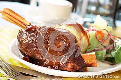 Lamb shank Stock Photo