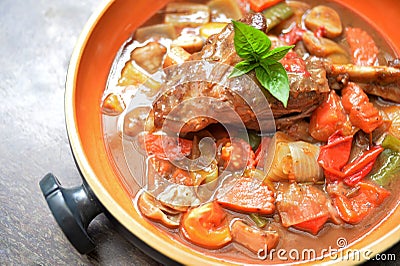 Lamb shank Stock Photo