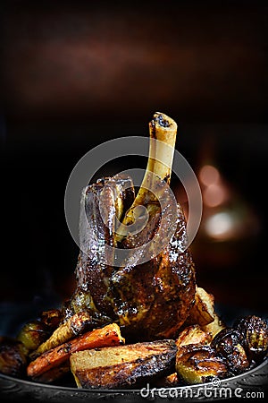 Lamb Shank Stock Photo