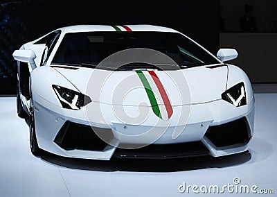 Lamborghini Sport Car Editorial Stock Photo