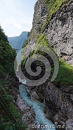 Lammerklamm gorge river in Salzburgerland, Austria Stock Photo