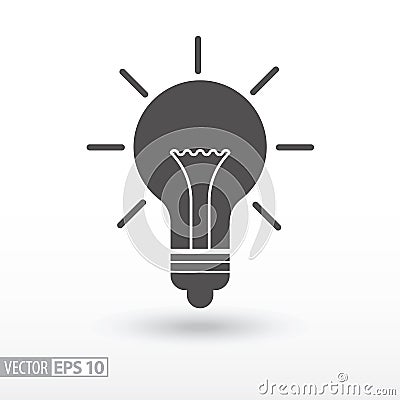 Lamp - flat icon Vector Illustration