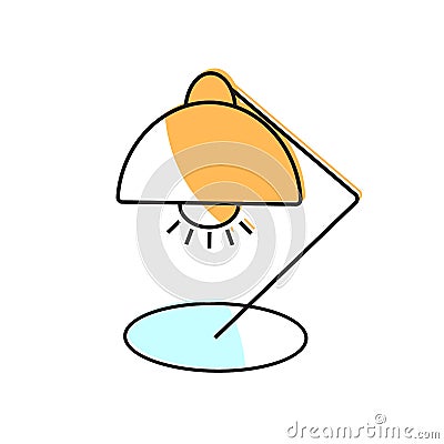 Lamp icon. School Element for design Vector Illustration