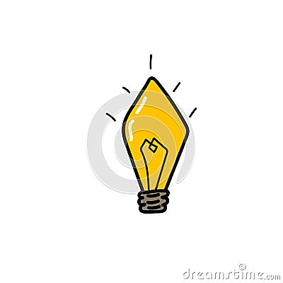 Flat lamp vector Vector Illustration