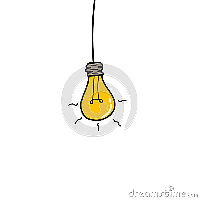 Flat lamp vector Vector Illustration