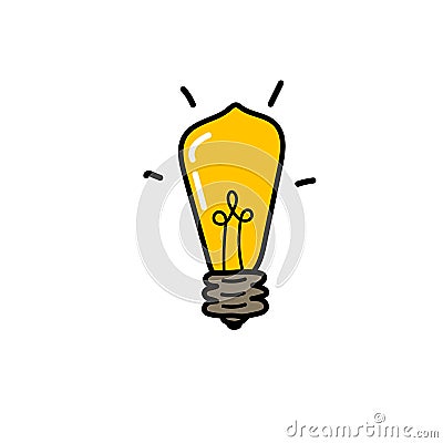 Flat lamp vector Vector Illustration