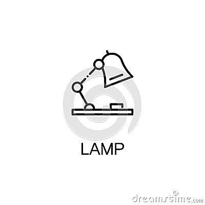 Lamp line icon Vector Illustration