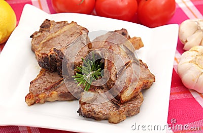 Lamp meat Stock Photo