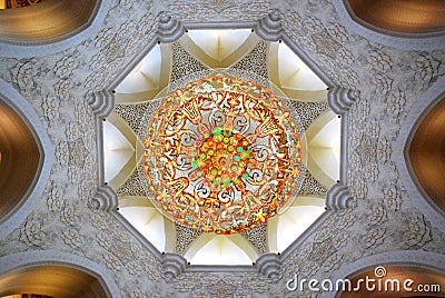 Lamp in mosque Stock Photo