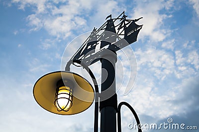 Lamp post Stock Photo