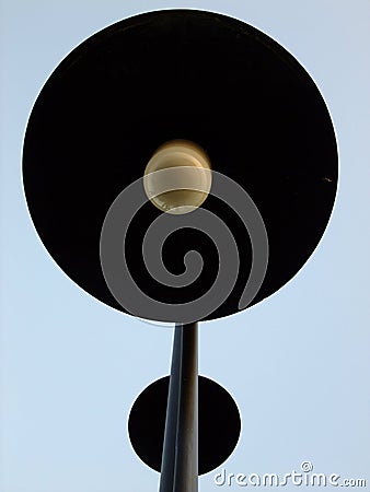 Lantern lighting electricpole Stock Photo