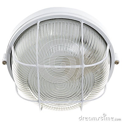 Lamp for wall and ceiling isolated Stock Photo