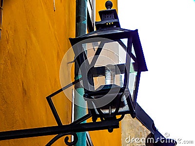 Lampe in the city of sweden& x27;s capital Stockholm Stock Photo