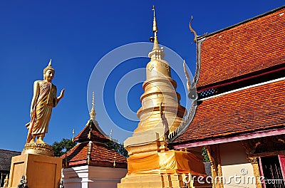 Lamphun, Thailand: Wat Doi Ti Stock Photo