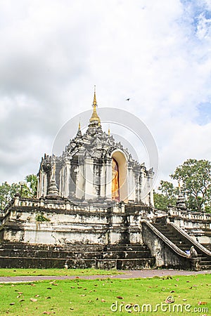 Lamphun Thailand, Wat Phra Yuen Thai Temple. Stock Photo