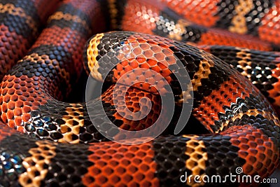 Lampropeltis triangulum snake Stock Photo