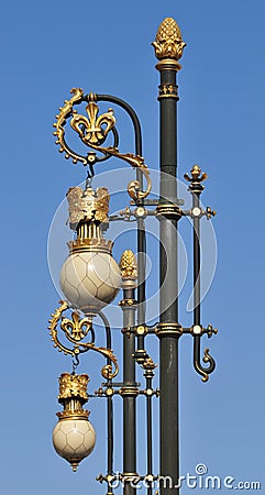 Lamps detail - Royal Palace - Madrid Stock Photo