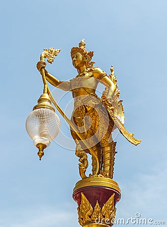 Lamps of Kinnari Stock Photo