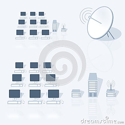 Lan Network Stock Photo