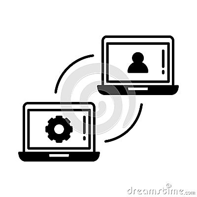 Lan technology Vector Icon which can easily modify or edit Vector Illustration
