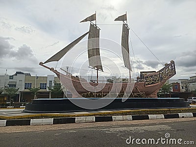 The Lancang Kuning Ship Editorial Stock Photo