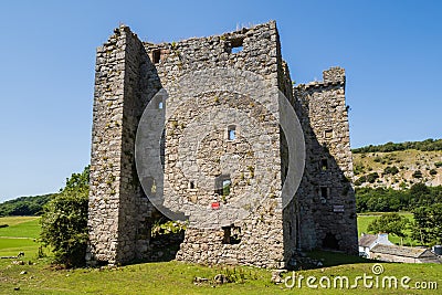 The Lancashire Way at Arnside Tower Editorial Stock Photo