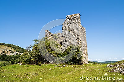 The Lancashire Way at Arnside Tower Editorial Stock Photo