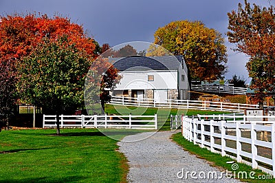 Lancaster, PA: Amish Farm and House Museum Editorial Stock Photo