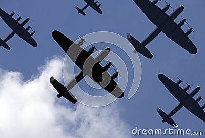 Lancaster Raid Stock Photo